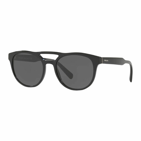 Men's Square Sunglasses // Black + Gray