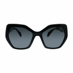 Women's Heritage Irregular Sunglasses // Black + Dark Gray