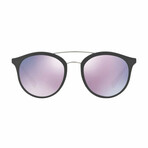 Men's Prada Lifestyle Wayfarer Sunglasses // Gray + Dark Gray + Pink