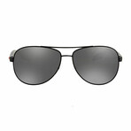 Men's Prada Aviator Sunglasses // Black + Gray
