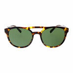 Men's Square Sunglasses // Tortoise + Green