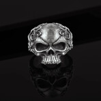 Gothic Skull Ring Style 1 // Silver (6)