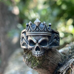 Gothic Skull Ring Style 3 // Silver (Ring Size: 6)