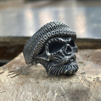 Gothic Skull Ring Style 2 // Silver (6)