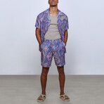 Viorel Paisley Bermuda Shorts // Multicolor (L)