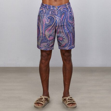 Viorel Paisley Bermuda Shorts // Multicolor (S)