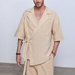 Deluxe Sand Linen Set // Limited Edition // Beige (M)