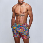 Paisley Swimwear Trunks // Multicolor (S)