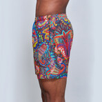 Paisley Swimwear Trunks // Multicolor (S)