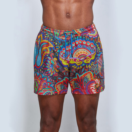 Paisley Swimwear Trunks // Multicolor (S)