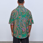 Hypnosis Silky Oversize Shirt // Multi (M)