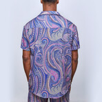 Hypnosis Linen Oversize Shirt + Short Set // Multi (M)