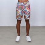 Capri Paisley Bermuda Shorts // Multicolor (L)