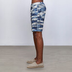 Ocean Bermuda Shorts // Blue + White (L)