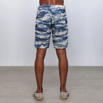 Ocean Bermuda Shorts // Blue + White (L)