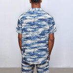 Cloud Linen Oversize Shirt + Short Set // Multi (L)