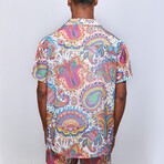 Carnaval Linen Oversize Shirt + Short Set // Multi (2XL)