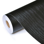 Protective Adhesive Vinyl // Black Wood Effect