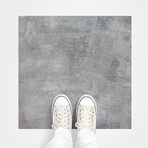 Anti-slip Tiles Waxed Concrete Slab Floor Stickers (20"H x 20'W)