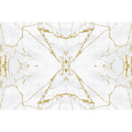 Marble Sticker for Furniture // Gold + Silver (16"H x 24"W)