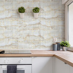 Los Vinos Marble Tile Stickers (24"H x 39"W Area)