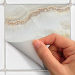 Los Vinos Marble Tile Stickers (24"H x 39"W Area)