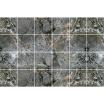 Lille Marble Tile Stickers (16"H x 24"W Area)