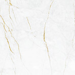 Anti-slip Marble + Gilding Floor Stickers // White (8"H x 8"W)