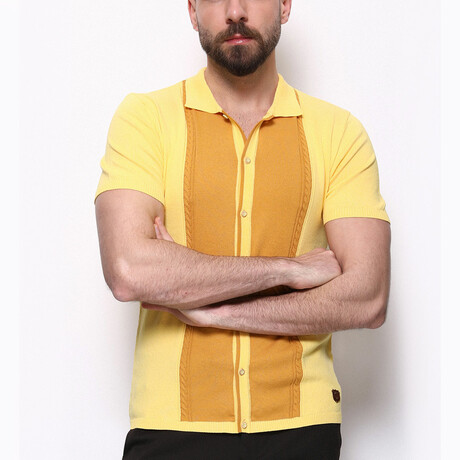 Kye Knitwear T-Shirt // Yellow (2XL)
