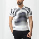 Adil Knitwear T-Shirt // Black + White (XL)