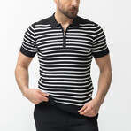 Spencer Knitwear T-Shirt // Black + White (XL)