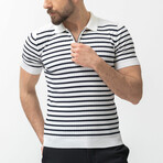 Adil Knitwear T-Shirt // Black + White (XL)