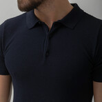 Anas Knitwear T-Shirt // Dark Blue (S)