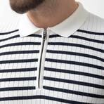 Adil Knitwear T-Shirt // Black + White (XL)