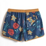 4.5" Swim Trunks // Flower Print Vintage (L)