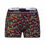 Clark Boxer Brief 3-Pack // Patterned + Navy + White (M)