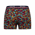 Clark Boxer Brief 3-Pack // Patterned + Navy + White (M)