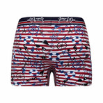 Hank Boxer Brief 3-Pack // Patterned + Navy + White (M)