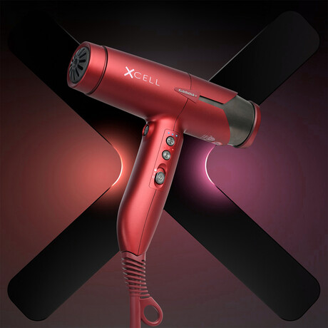 XCell // Ultra-Lightweight Professional Hair Dryer // Red