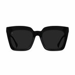 Raen Women's Vine Sunglasses // Black + Dark Smoke