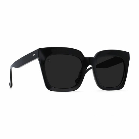 Raen Women's Vine Sunglasses // Black + Dark Smoke