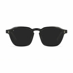 Raen Unisex Aren Sunglasses // Black + Dark Smoke