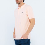 Solid Short Sleeve Polo Shirt // Pink (2XL)