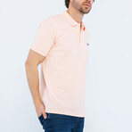 Solid Short Sleeve Polo Shirt // Pink (XL)