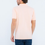 Solid Short Sleeve Polo Shirt // Pink (XL)