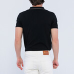 Joseph Short Sleeve Polo Shirt // Black (L)
