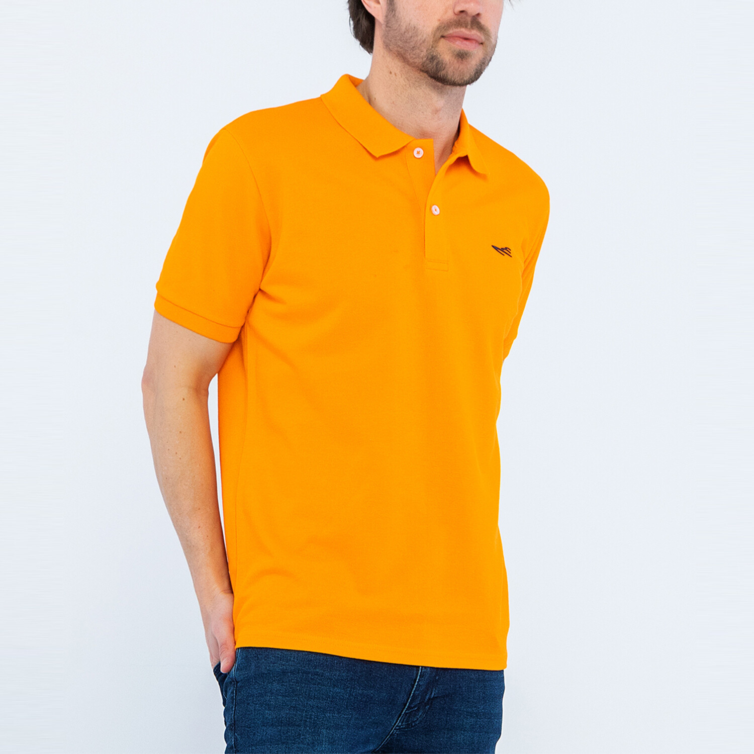 Nicholas Short Sleeve Polo Shirt // Orange (S) - Edoardo Caravella ...