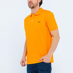 Solid Short Sleeve Polo Shirt // Orange (3XL)