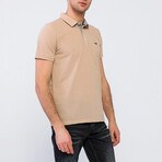 Kevin Short Sleeve Polo Shirt // Beige (S)