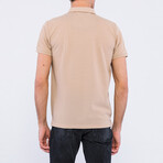 Kevin Short Sleeve Polo Shirt // Beige (2XL)